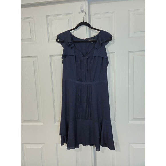 banana republic blue ruffle dress | Dresses | Banana Republic Navy Pleated Sleeveless Size 8 688501 Maxi dress